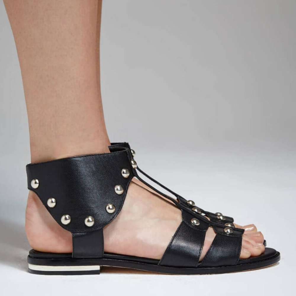 REBECCA MINKOFF BLACK SHAY SANDAL SIZE 6.5